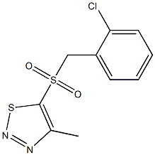 2-chlorobenzyl 4-methyl-1,2,3-thiadiazol-5-yl sulfone Structure