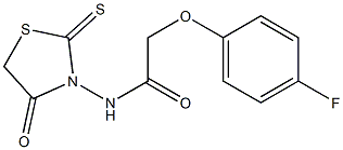 2-(4-fluorophenoxy)-N-(4-oxo-2-thioxo-1,3-thiazolan-3-yl)acetamide