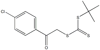 tert-butyl {[2-(4-chlorophenyl)-2-oxoethyl]thio}methanedithioate Structure