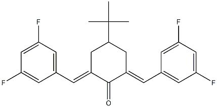 4-(tert-butyl)-2,6-di(3,5-difluorobenzylidene)cyclohexan-1-one
