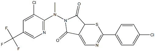 2-(4-chlorophenyl)-6-[[3-chloro-5-(trifluoromethyl)-2-pyridinyl](methyl)amino]pyrrolo[3,4-e][1,3]thiazine-5,7(6H,7aH)-dione