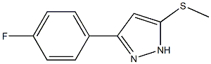 3-(4-fluorophenyl)-5-(methylsulfanyl)-1H-pyrazole Structure