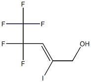 4,4,5,5,5-pentafluoro-2-iodopent-2-en-1-ol Struktur