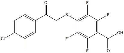 4-{[2-(4-chloro-3-methylphenyl)-2-oxoethyl]thio}-2,3,5,6-tetrafluorobenzoic acid