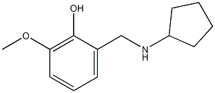 2-[(cyclopentylamino)methyl]-6-methoxyphenol Structure