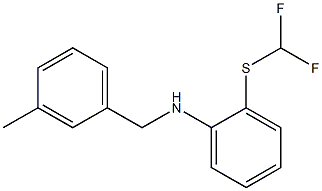 2-[(difluoromethyl)sulfanyl]-N-[(3-methylphenyl)methyl]aniline