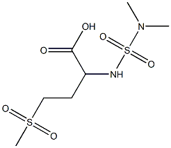 2-[(dimethylsulfamoyl)amino]-4-methanesulfonylbutanoic acid Structure