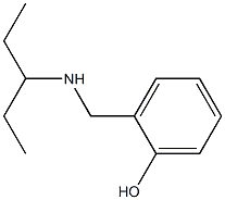 2-[(pentan-3-ylamino)methyl]phenol Struktur