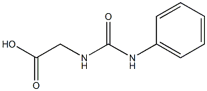 2-[(phenylcarbamoyl)amino]acetic acid Structure