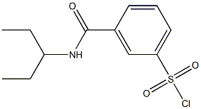 3-(pentan-3-ylcarbamoyl)benzene-1-sulfonyl chloride