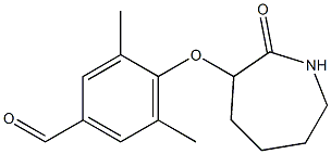 3,5-dimethyl-4-[(2-oxoazepan-3-yl)oxy]benzaldehyde Structure