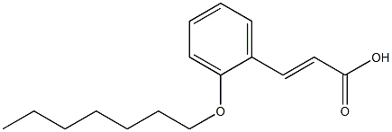 3-[2-(heptyloxy)phenyl]prop-2-enoic acid Structure