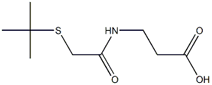 3-[2-(tert-butylsulfanyl)acetamido]propanoic acid Structure