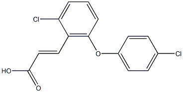 3-[2-chloro-6-(4-chlorophenoxy)phenyl]prop-2-enoic acid