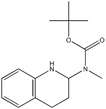 tert-butyl 1,2,3,4-tetrahydroquinolin-2-ylmethylcarbamate Struktur
