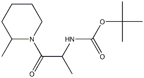 tert-butyl 1-methyl-2-(2-methylpiperidin-1-yl)-2-oxoethylcarbamate Structure