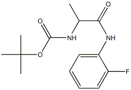 tert-butyl 2-[(2-fluorophenyl)amino]-1-methyl-2-oxoethylcarbamate Structure
