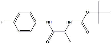 tert-butyl 2-[(4-fluorophenyl)amino]-1-methyl-2-oxoethylcarbamate