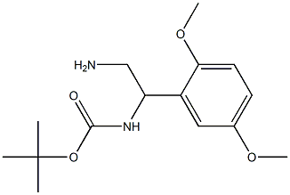 tert-butyl 2-amino-1-(2,5-dimethoxyphenyl)ethylcarbamate Structure
