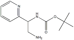 tert-butyl 2-amino-1-pyridin-2-ylethylcarbamate Structure