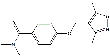 Benzamide,  4-[(3,5-dimethyl-4-isoxazolyl)methoxy]-N,N-dimethyl- Structure