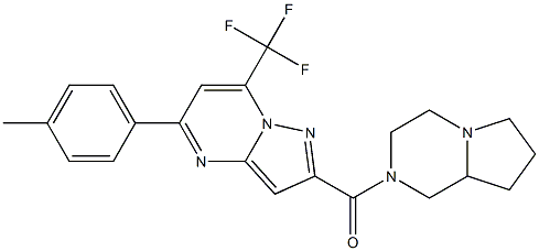 2-(hexahydropyrrolo[1,2-a]pyrazin-2(1H)-ylcarbonyl)-5-(4-methylphenyl)-7-(trifluoromethyl)pyrazolo[1,5-a]pyrimidine