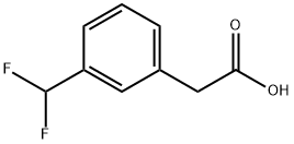 2-[3-(二氟甲基)苯基]乙酸, 1000547-15-8, 结构式