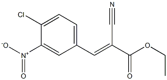 ethyl (2E)-3-(4-chloro-3-nitrophenyl)-2-cyanoprop-2-enoate Structure