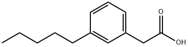 Benzeneacetic acid, 3-pentyl-, 1002101-19-0, 结构式