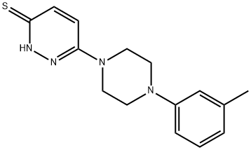 6-[4-(3-methylphenyl)piperazin-1-yl]-2,3-dihydropyridazine-3-thione,100241-61-0,结构式