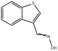 Benzo[b]thiophene-3-carboxaldehyde, oxime 化学構造式