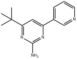 2-amino-4-(pyridin-3-yl)-6-(tert-butyl)pyrimidine Structure