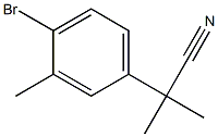 2-(4-bromo-3-methylphenyl)-2-methylpropanenitrile Structure
