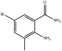 2-氨基-5-溴-N,3-二甲基苯甲酰胺, 1006619-84-6, 结构式