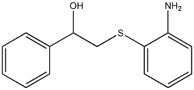 2-[(2-aminophenyl)sulfanyl]-1-phenylethan-1-ol 结构式