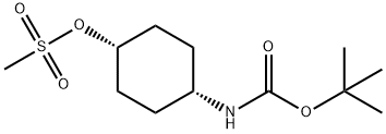 cis-4-(Boc-Amino)cyclohexyl methanesulfonate Struktur