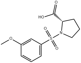 1-(3-Methoxybenzenesulfonyl)Pyrrolidine-2- Carboxylic Acid Structure