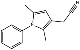 2-(2,5-dimethyl-1-phenyl-1H-pyrrol-3-yl)acetonitrile,100869-86-1,结构式