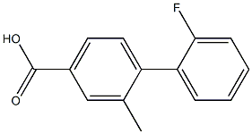 2'-fluoro-2-methylbiphenyl-4-carboxylic acid Structure
