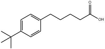 5-(4-tert-butylphenyl)pentanoic acid 化学構造式