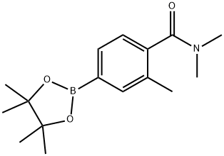 N,N,2-trimethyl-4-(4,4,5,5-tetramethyl-1,3,2-dioxaborolan-2-yl)benzamide Struktur