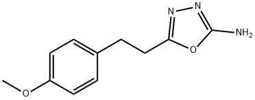 5-[2-(4-methoxyphenyl)ethyl]-1,3,4-oxadiazol-2-amine Structure