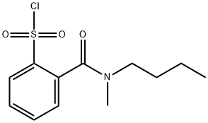 2-[butyl(methyl)carbamoyl]benzene-1-sulfonyl chloride Structure