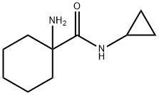 1-amino-N-cyclopropylcyclohexanecarboxamide 结构式