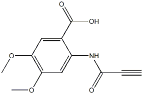 4,5-dimethoxy-2-(prop-2-ynamido)benzoic acid Structure