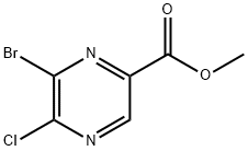 6-溴-5-氯吡嗪-2-甲酸甲酯,1017603-87-0,结构式