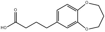 4-(3,4-dihydro-2H-1,5-benzodioxepin-7-yl)butanoic acid Struktur