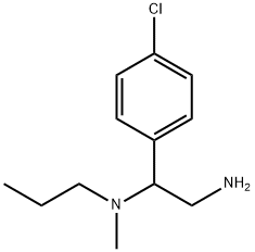 2-氨基-1-(4-氯苯基)乙基](甲基)丙基胺 结构式