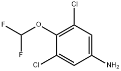 3,5-dichloro-4-(difluoromethoxy)aniline Struktur
