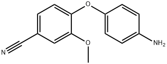 4-(4-氨基苯氧基)-3-甲氧基苯甲腈, 1019441-94-1, 结构式
